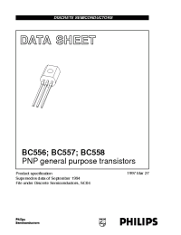 Datasheet BC557 manufacturer Philips